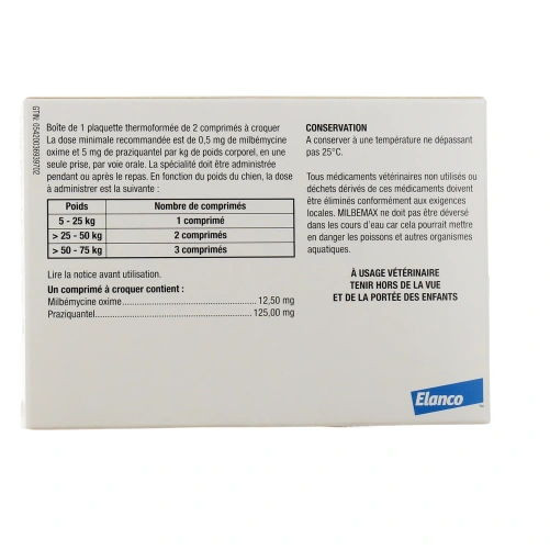 Milbemax Chew Vermifuge Chien à croquer