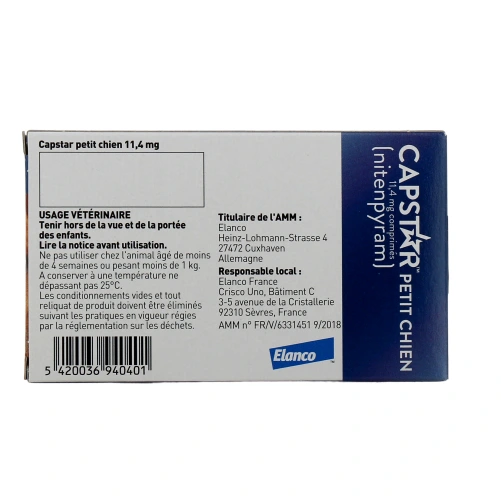 Capstar Chien Traitement Anti-Puces