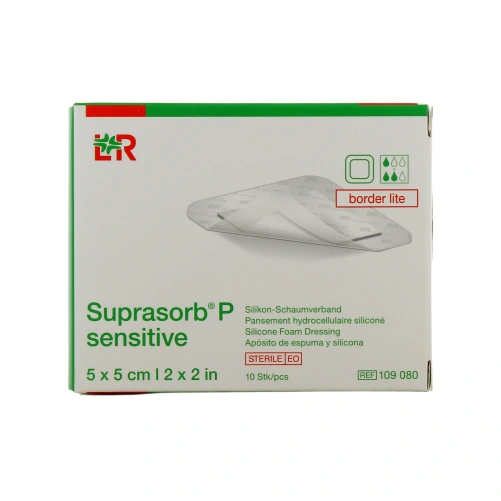 Suprasorb P Sensitive Pansements Hydrocellulaires siliconés