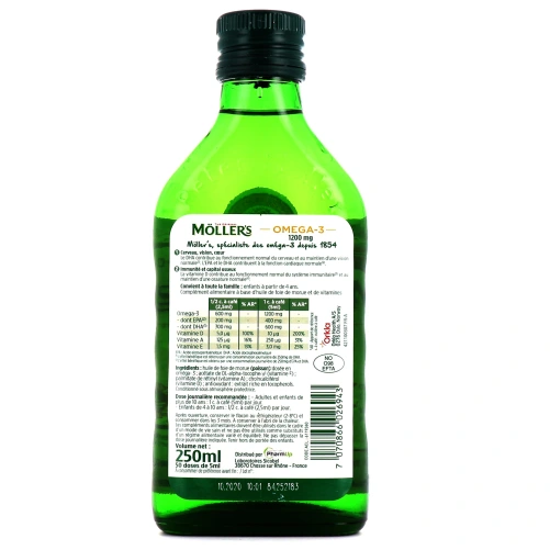 Möllers Huile Foie de Morue Nature ou Citron