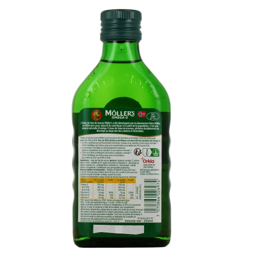 Möllers Huile Foie de Morue Nature ou Citron