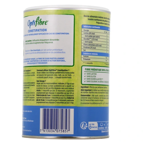 OptiFibre Poudre Diététique à base de Fibres