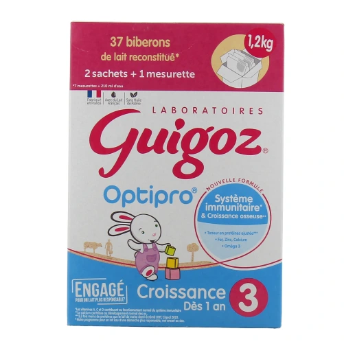 Guigoz Optipro Croissance Lait 3ème âge