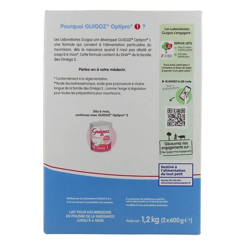 Guigoz Optipro Lait 1er âge