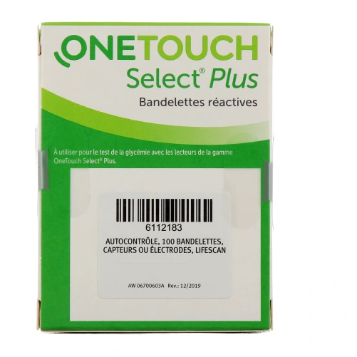 OneTouch Select Plus Bandelettes Réactives