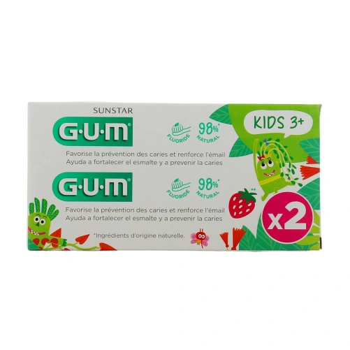 Gum Dentifrice Kids 3+ Goût Fraise