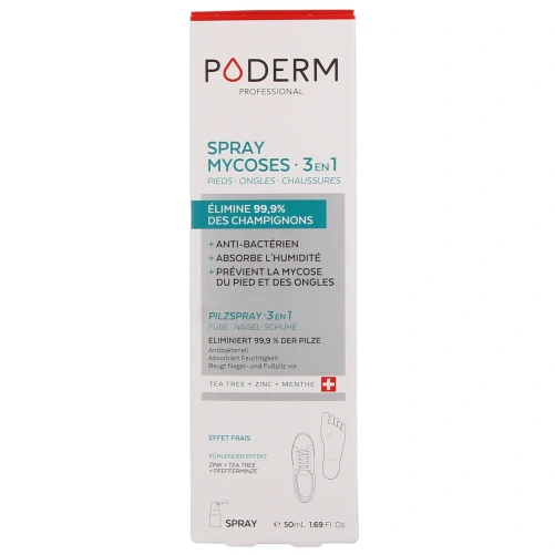 Poderm Spray Mycoses 3 en 1