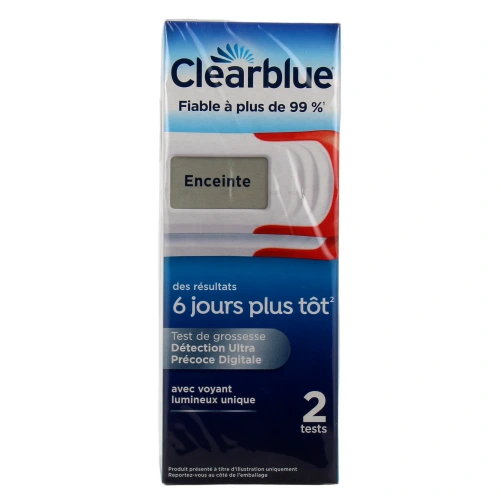 Clearblue Test de Grossesse Détection Ultra Précoce