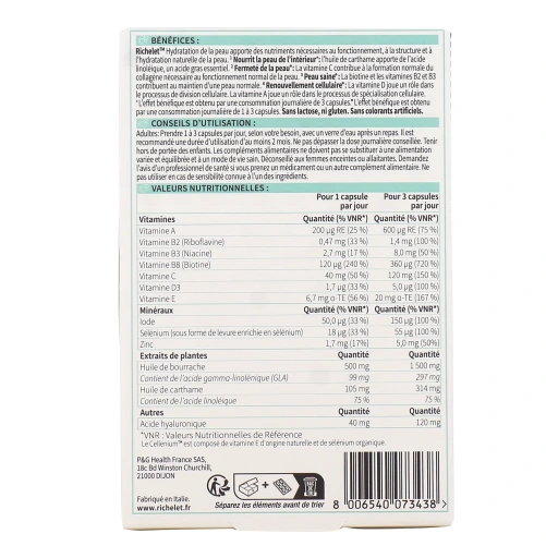 Richelet Hydratation de la Peau