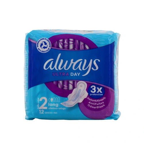 Always Ultra Serviettes périodiques avec ailettes
