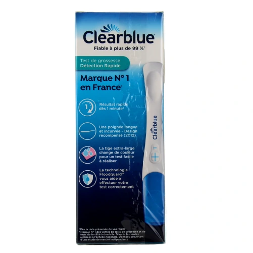Test de grossesse détection rapide Clearblue