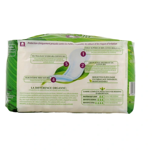 Organyc Protections Fuites Urinaires Bio