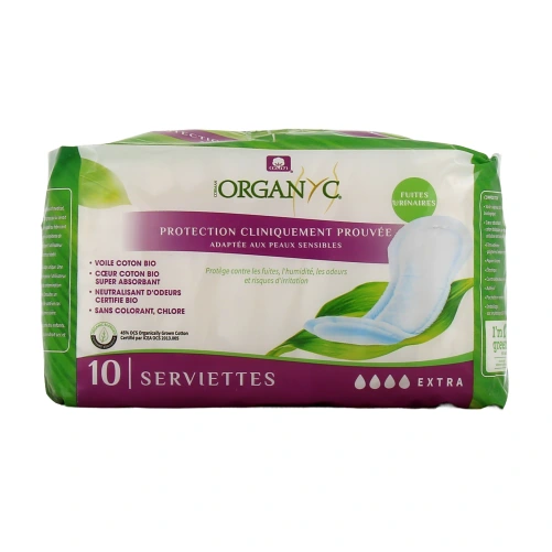 Organyc Protections Fuites Urinaires Bio