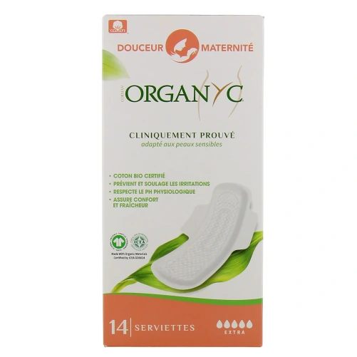 Organyc Serviettes Douceur Maternité