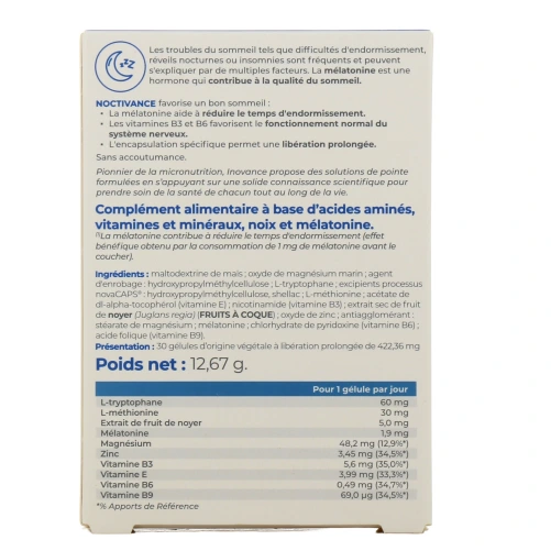 Inovance Noctivance Mélatonine
