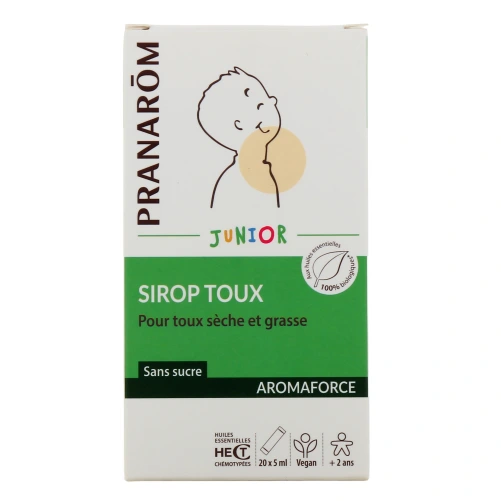 Pranarom Aromaforce Junior Sirop Toux sèche et grasse