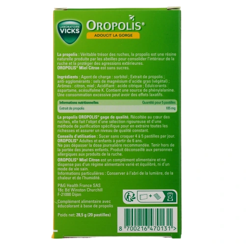 Oropolis Pastilles à sucer