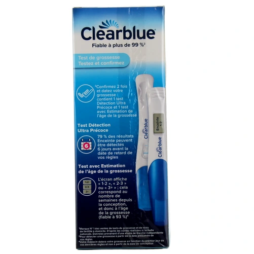 Clearblue Test de Grossesse Testez et Confirmez