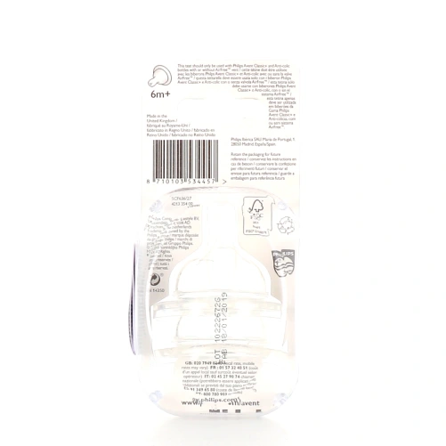 Avent Classic+ Tétines Anti-Colic