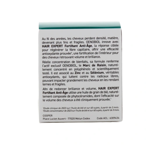 Oenobiol Hair Expert Fortifiant Anti-Age Cheveux Dévitalisés