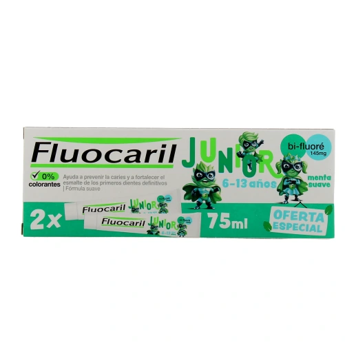 Fluocaril Junior Dentifrice bi-fluoré Menthe Douce 6-13 ans