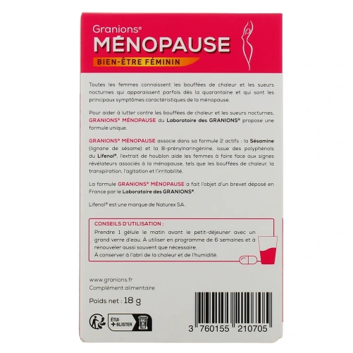 Granions Ménopause Bien-Etre Féminin