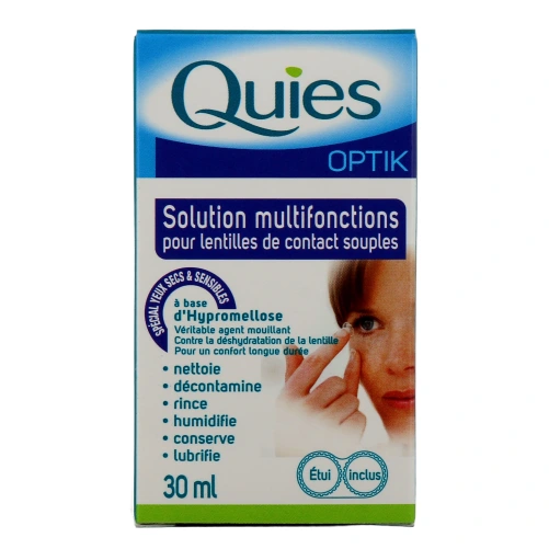 Quies Optik Solution Multifonctions pour Lentilles Souples