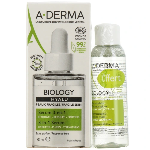 A-Derma Biology Hyalu Sérum 3 en 1 Bio