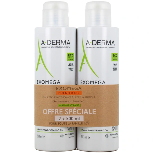 A-Derma Exomega Control Gel Moussant Emollient Anti-Grattage