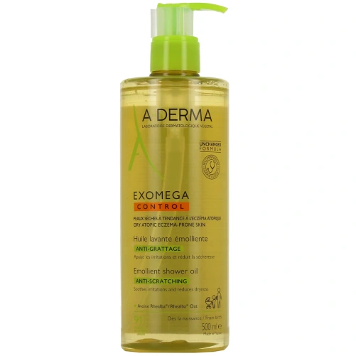 Exomega Control Huile Lavante Émolliente Anti-Grattage