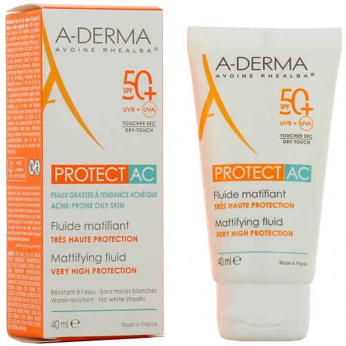 A-Derma Protect AC Fluide Solaire Matifiant SPF 50+