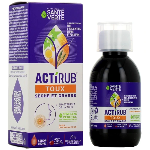 Actirub Sirop Toux Sèche et Grasse