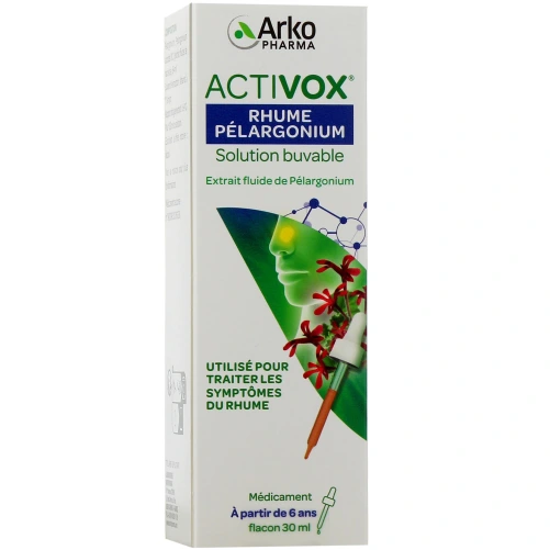 Activox Rhume Pélargonium