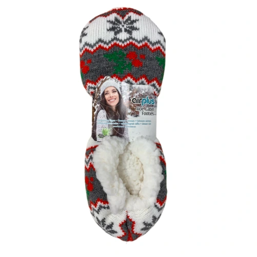 AirPlus Aloe Cabin Footies Chaussons Hydratants 28-36 Femme
