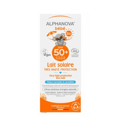 Alphanova Bébé Lait Solaire Bio SPF 50+