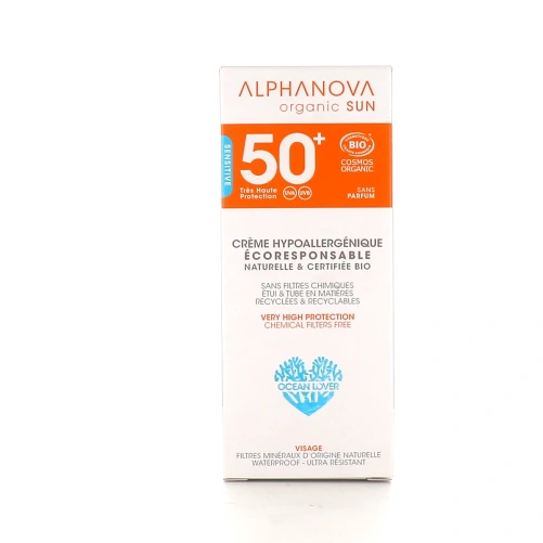 Alphanova Sun Crème Solaire Visage Bio SPF 50+