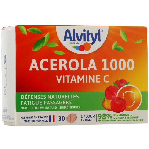 Alvityl Acérola 1000 Vitamine C Comprimés à Croquer