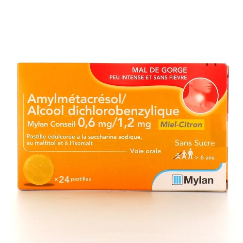 Amylmetacresol / Alcool dichlorobenzylique
