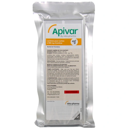 Apivar Lanières Antiparasitaires pour Ruches