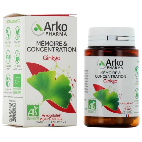 Arkogélules Ginkgo Bio