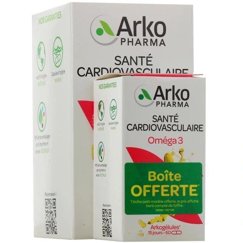 Arkogélules Huile d'OMEGA3 d'Origine Marine