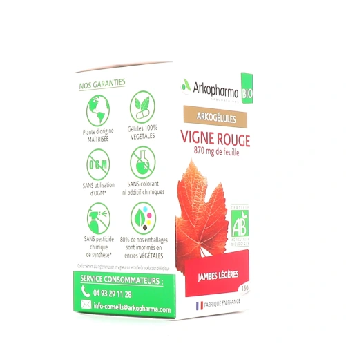 Arkogélules Vigne Rouge Jambes Légères