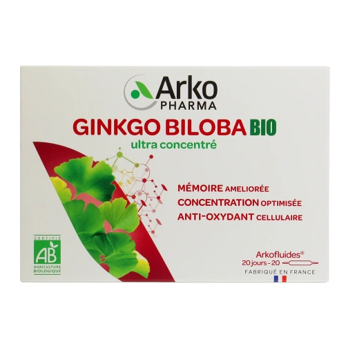 Arkopharma Arkofluides Ginkgo Mémoire Concentration