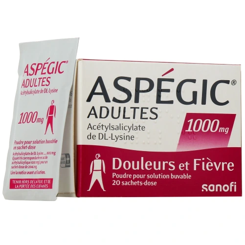 Aspégic Adulte 1000 mg