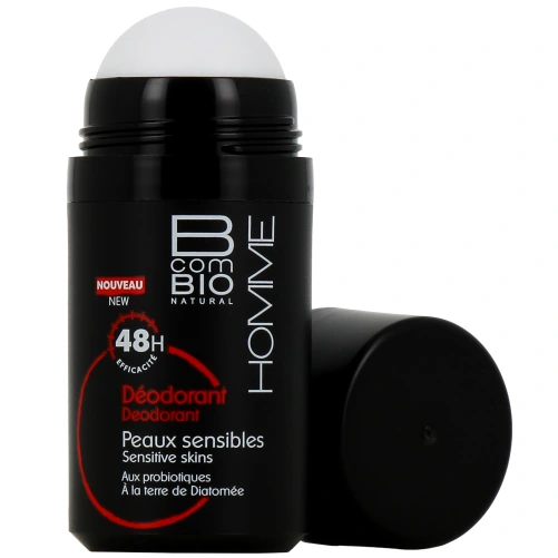B com Bio Homme Déodorant 48h Peaux Sensibles