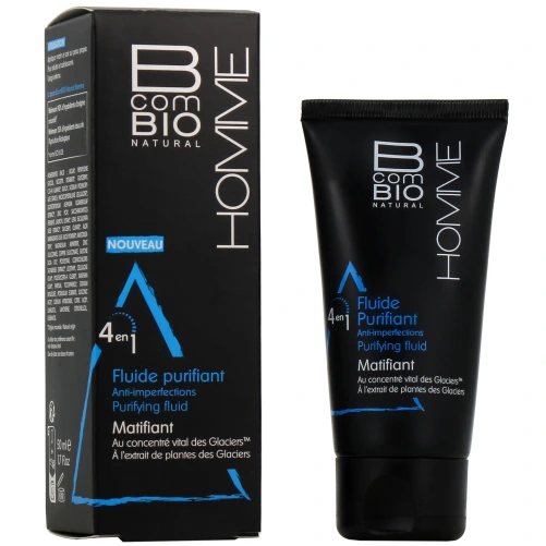 B Com Bio Homme Fluide Purifiant Matifiant Anti-imperfections