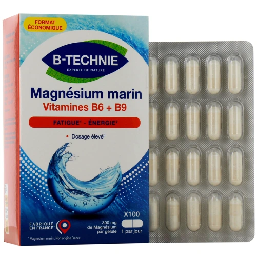 B-Technie Magnésium Marin vitamines B6 et B9