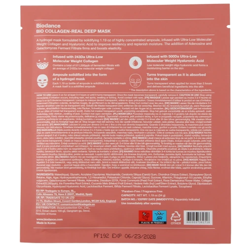 Biodance Bio-Collagen Real Deep Mask