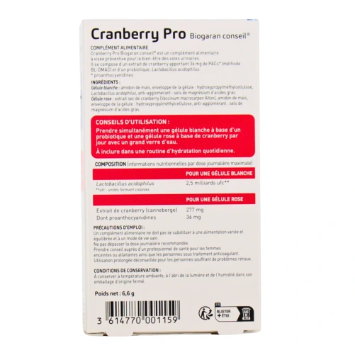 Biogaran Conseil Cranberry Pro