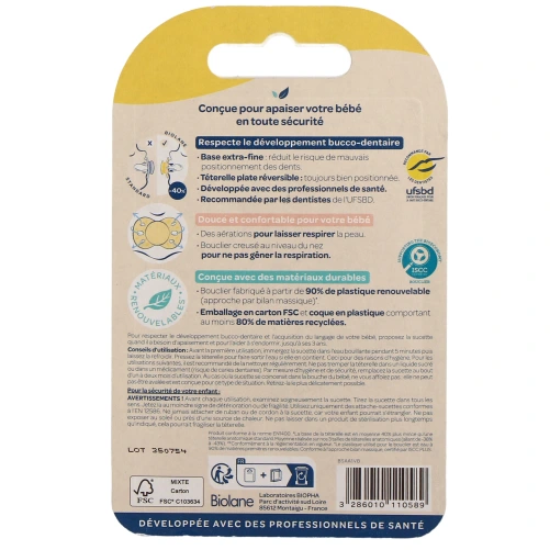 Biolane Sucette Anatomique 0-6 Mois